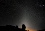 Lumire zodiacale photographi au sommet du volcan Haleakala par l'astronome amateur Rob Ratkowski