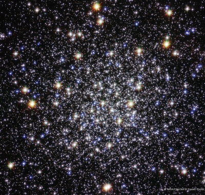 L'amas globulaire M 12, vu par le tlescope Hubble. Crdit : NASA/ESA/C&E Photos.