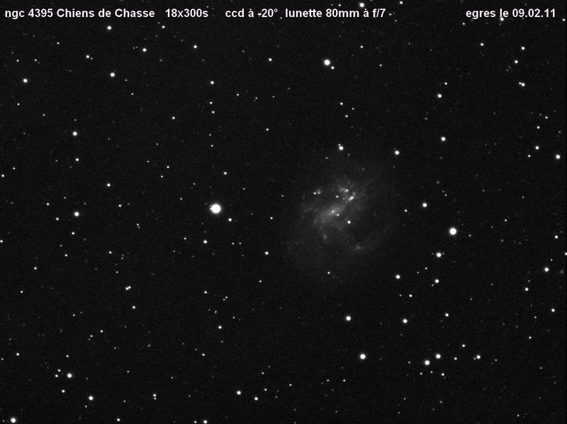 La galaxie spirale (Sc) NGC 4395