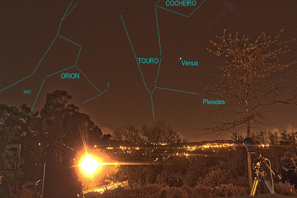 Tauros, Orion and Venus