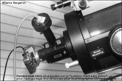 Tlescope de D. Bergeron avec l'autoguideur SBIG ST4