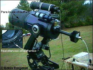 Photo du télescope de l'auteur