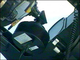 Image d'une caméra CCD SBIG ST6 monté sur le prisme 90° du télescope