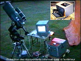 Image de mes équipements montés pour l'imagerie CCD