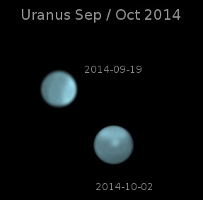 amateur shots of Uranus storms