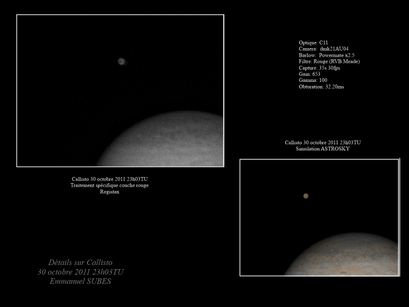 Callisto 30 octobre 2011