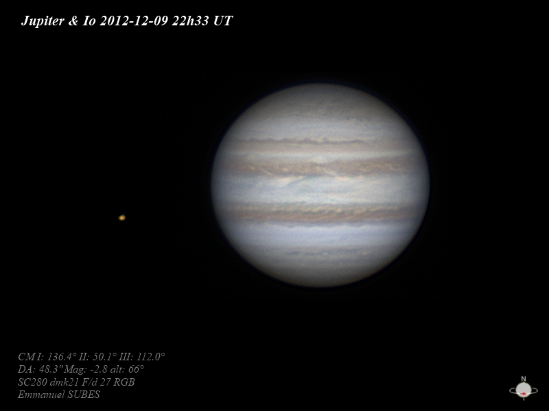 Jupiter & Io 9dec2012 22h33TU