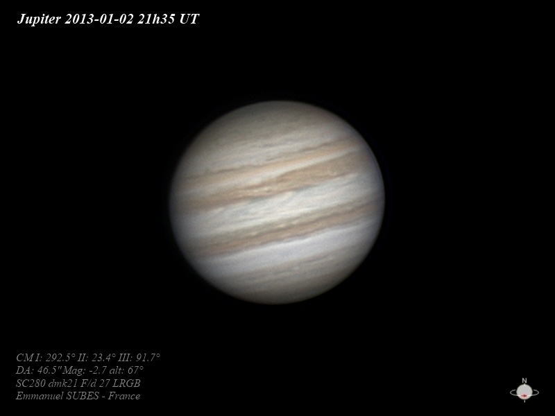Jupiter 2janvier2013 21h35 TU