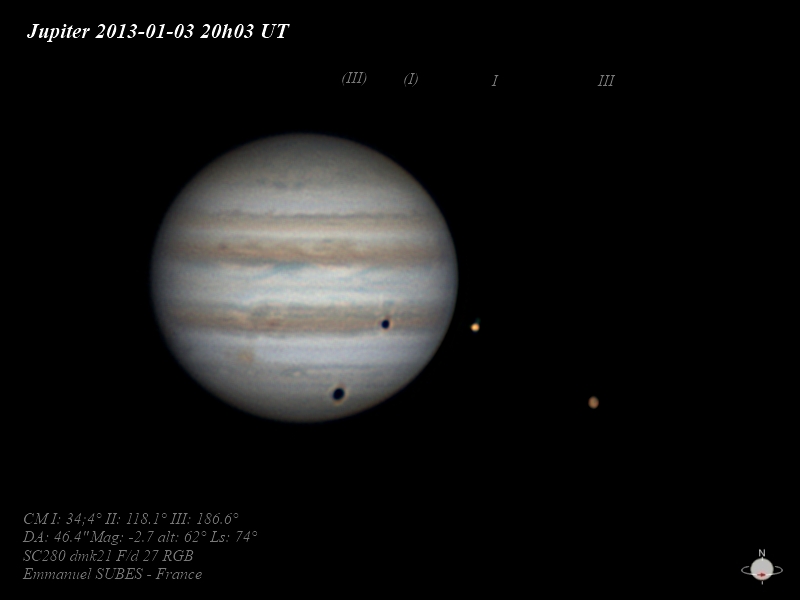 Jupiter 3janvier2013 20h03UT