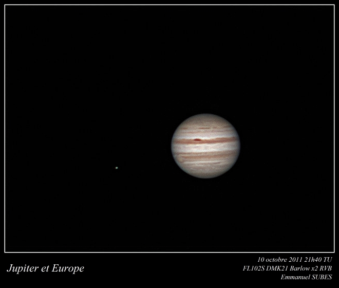 Jupiter RVB 10 octobre 2011