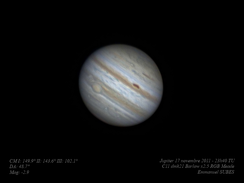 Jupiter 17 novembre 2011