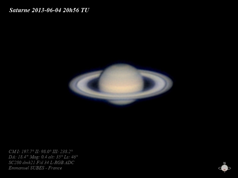Saturne 4juin2013 20h56 TU