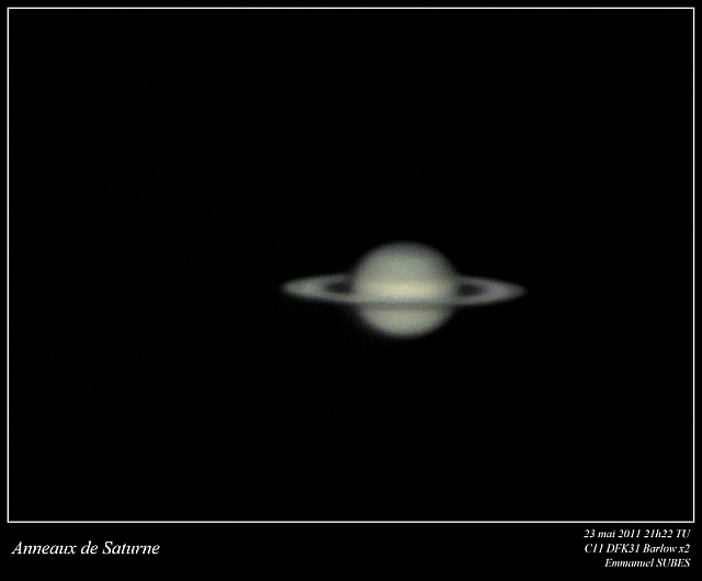 anneaux de Saturne 23 mai 2011