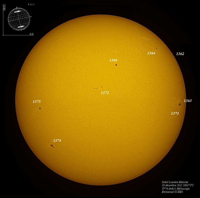 Soleil 10 dcembre 2011 Hlioscope