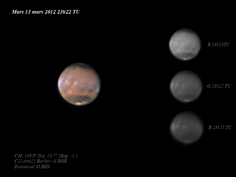 Mars 13 mars 2012 23h22TU