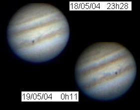 Jupiter le 18 Mai 2004 Ombre Europe