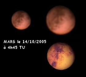 Mars le 14 Octobre 2005