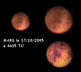 Mars le 17 Octobre 2005