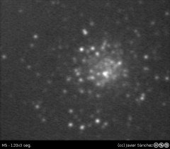Imagen de prueba de un cúmulo globular