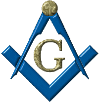 Symbole maonnique, le G symbolisant soit Dieu (God) soit la Gomtrie.
