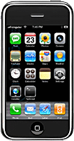 Gros-plan sur le menu de l'iPhone d'Apple.