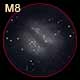 dessin nebuleuse M8