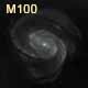 dessin galaxie M100