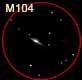 dessin galaxie du sombrero M104