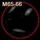 dessin galaxie M65-M66