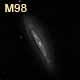 dessin galaxie M98
