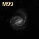 dessin galaxie M99