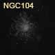 dessin amas globulaire NGC104