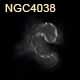 dessin galaxie NGC4038