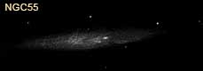 dessin galaxie NGC55