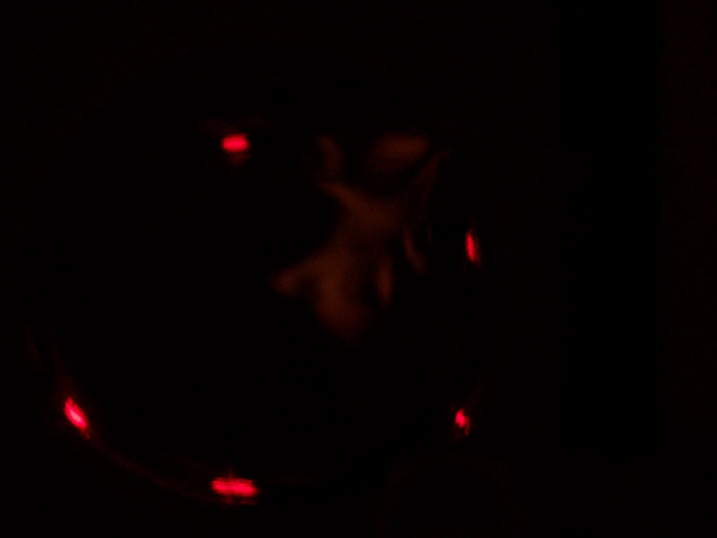 experience with a spherical mirror 72 feet in diam using a laser beam as a source instead of flashlight