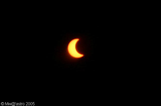Eclipse solaire partielle (03 oct. 2005)
