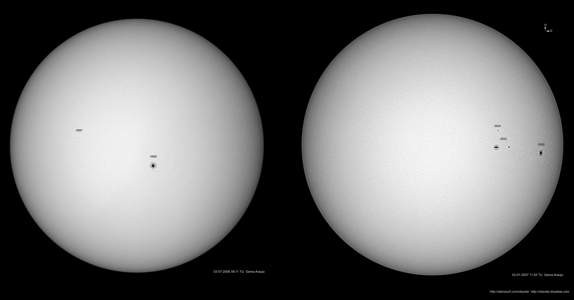 Sol en el Afelio y Perihelio  -  Sun at Aphelion & Perihelion