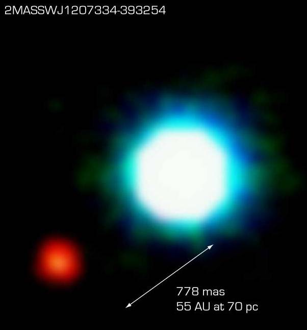 La premire photographie d'une exoplante ? Crdit : ESO.