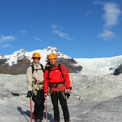 Rando sur le glacier Svínafellsjökull.