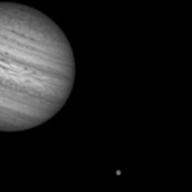 31 octobre 2011 - Jupiter, Ganymde et Io - T192+Toucam II n/b