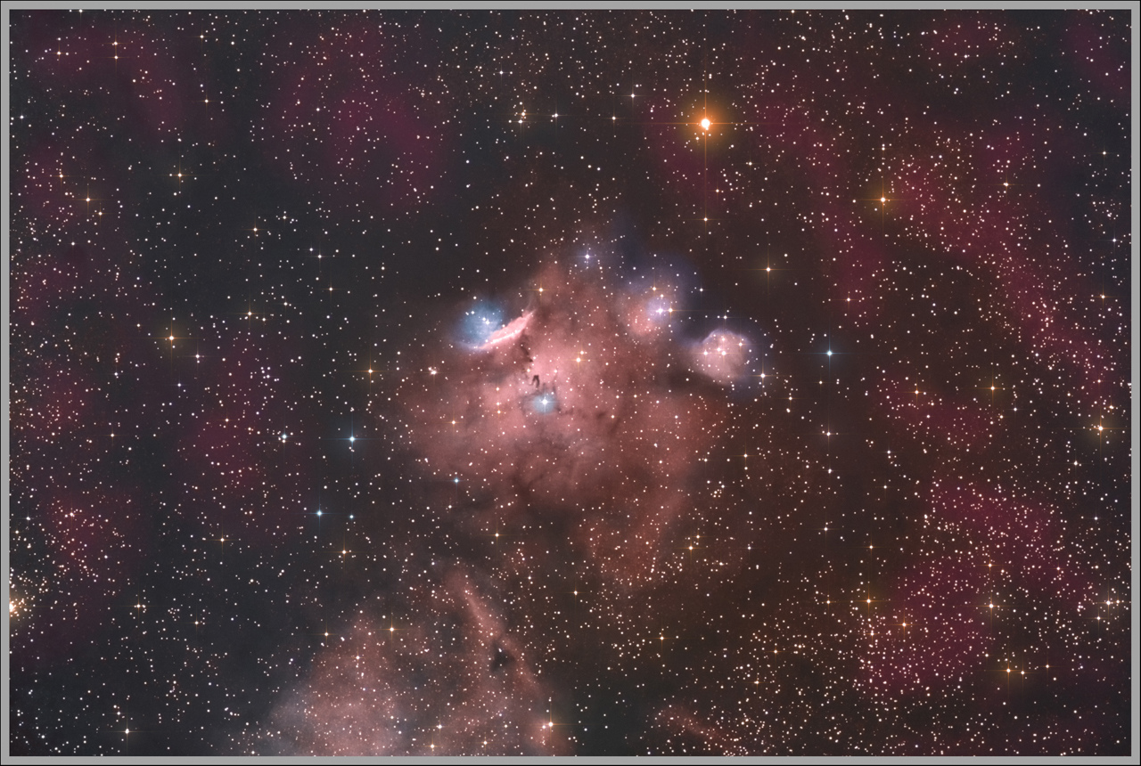 NGC 6559 - IC 4685 Nébuleuses dans la Sagittaire HaRGB