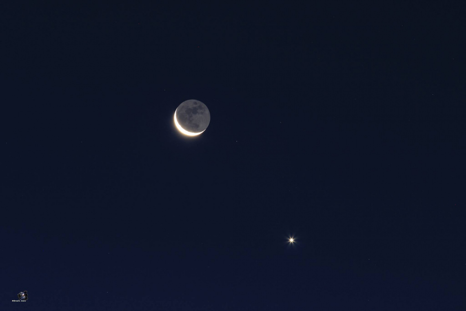 Rapprochement Lune ,Vénus du 10 09 2015