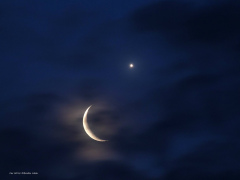 Rapprochement Lune et Vénus ce matin du 26 02 2014 à 06h51