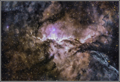 NGC 6188 Space Fighting Dragons Ha + RGB
