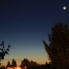 Rapprochement Lune ,Vénus et Mars du 10 09 2015