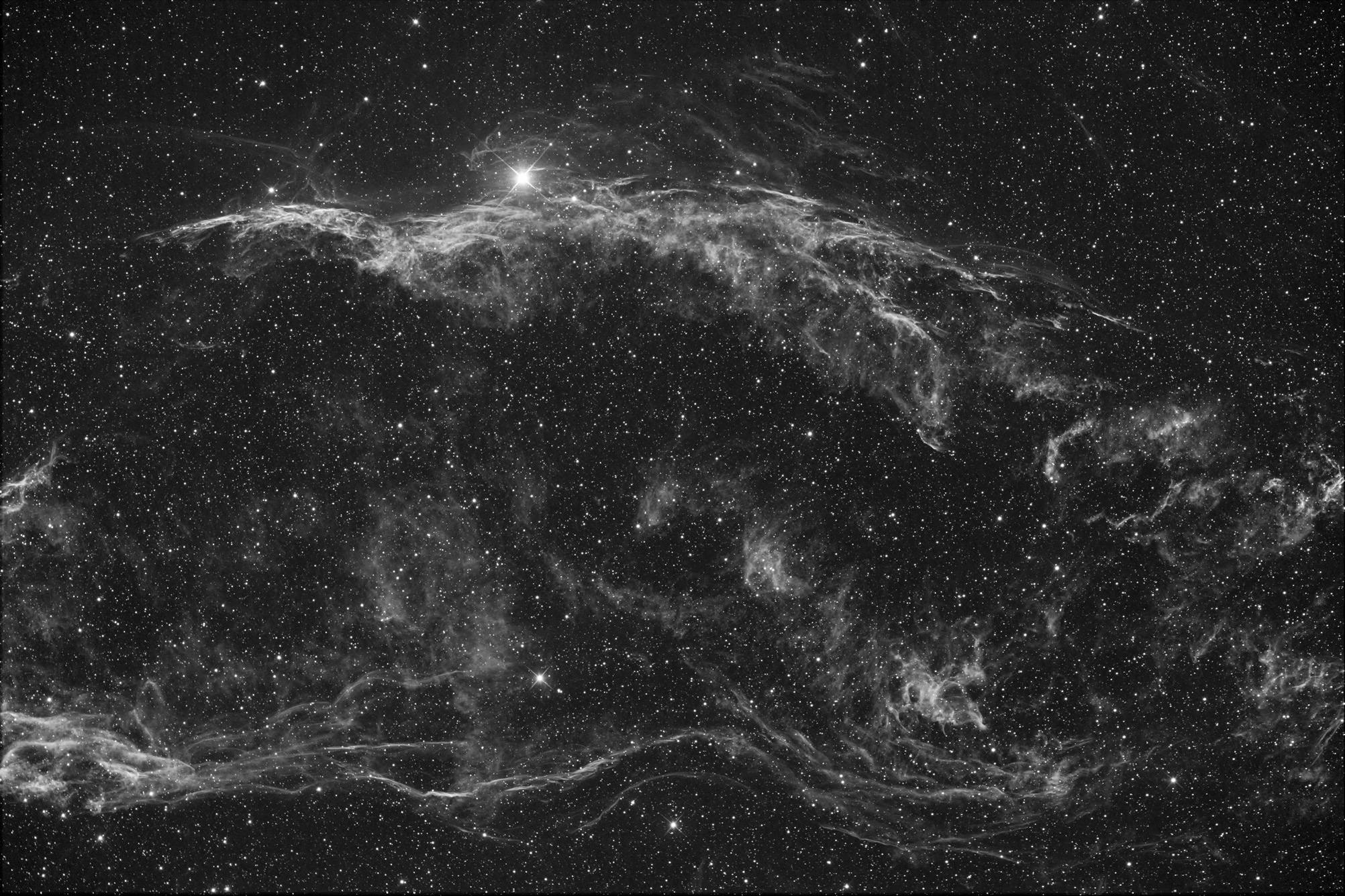 NGC6960 et Pickering en H-Alpha