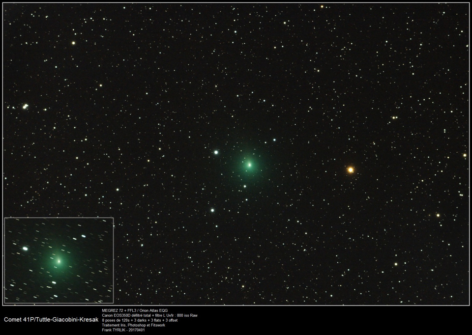 Comète 41P/Tuttle-Giaconini-Kresak - 01/04/2017