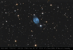 ngc6905 - coopération hybride poses courtes/poses longues