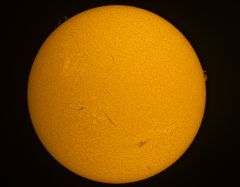 soleil halpha du 26 octobre à la fs60 et sm40DS