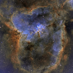 IC1805 nébuleuse du Coeur en SHO